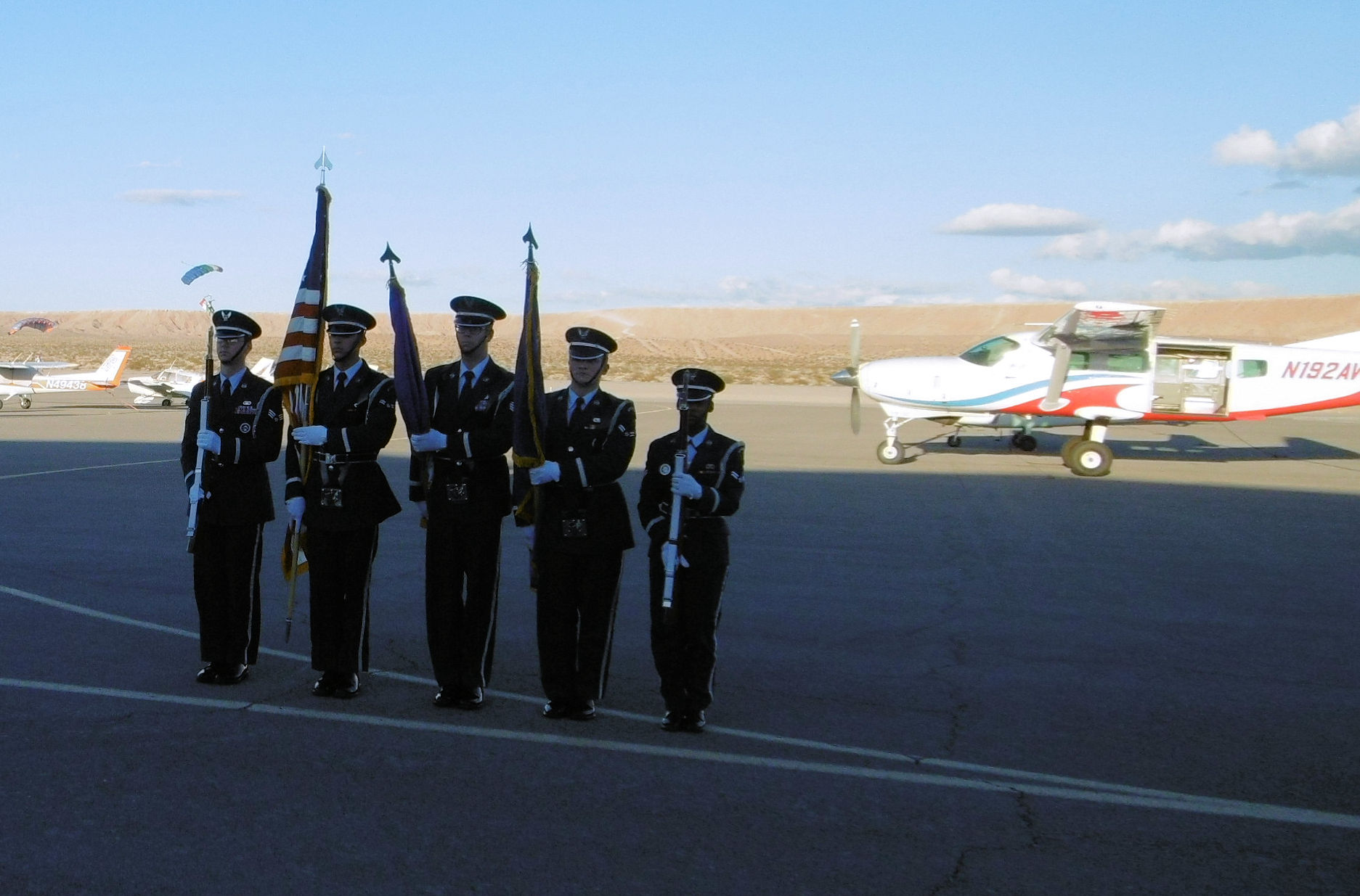 Band snd flag carriers